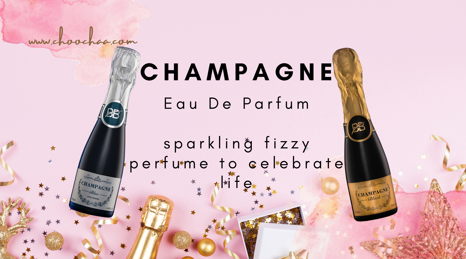 champagne, perfume, parfum